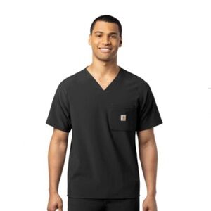 NWT Carhartt Men's Micro Ripstop Chest Pocket Top, Black